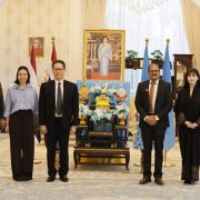 H.E. Mr. Sorayut Chasombat, Ambassador of Thailand to the UAE, at the Embassy in Abu Dhabi